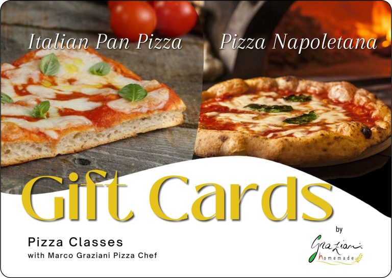 Pizza Classes Gift Cards by Graziani Homemade in Brisbane